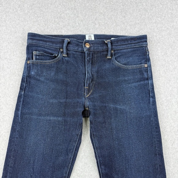 Hiroshi Kato Jeans Mens 32x28 Blue Indigo Raw The Pen Selvedge Slim Made In USA - Picture 4 of 16